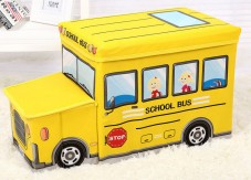 Ящик-пуф для игрушек &quot;Школьный автобус&quot;