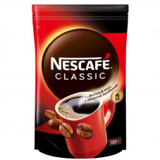 Кофе растворимый Nescafe &quot;Classic&quot;, гранулированный/порошкообразный, с молотым, мягкая упаковка, 130г