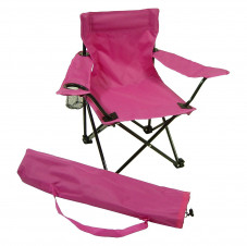 Кресло туристическое складное розовое